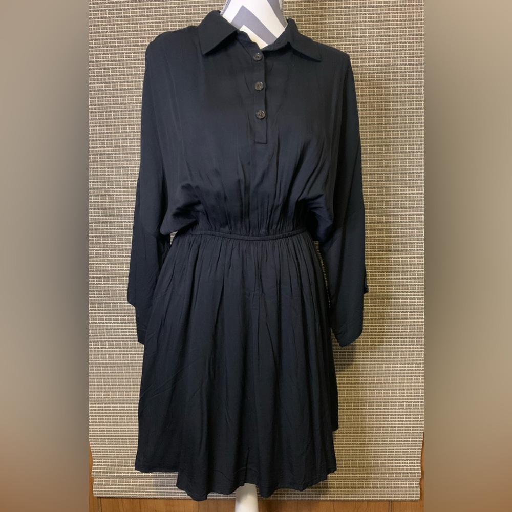 Dolman Sleeve Dress w/ Elastic Waist